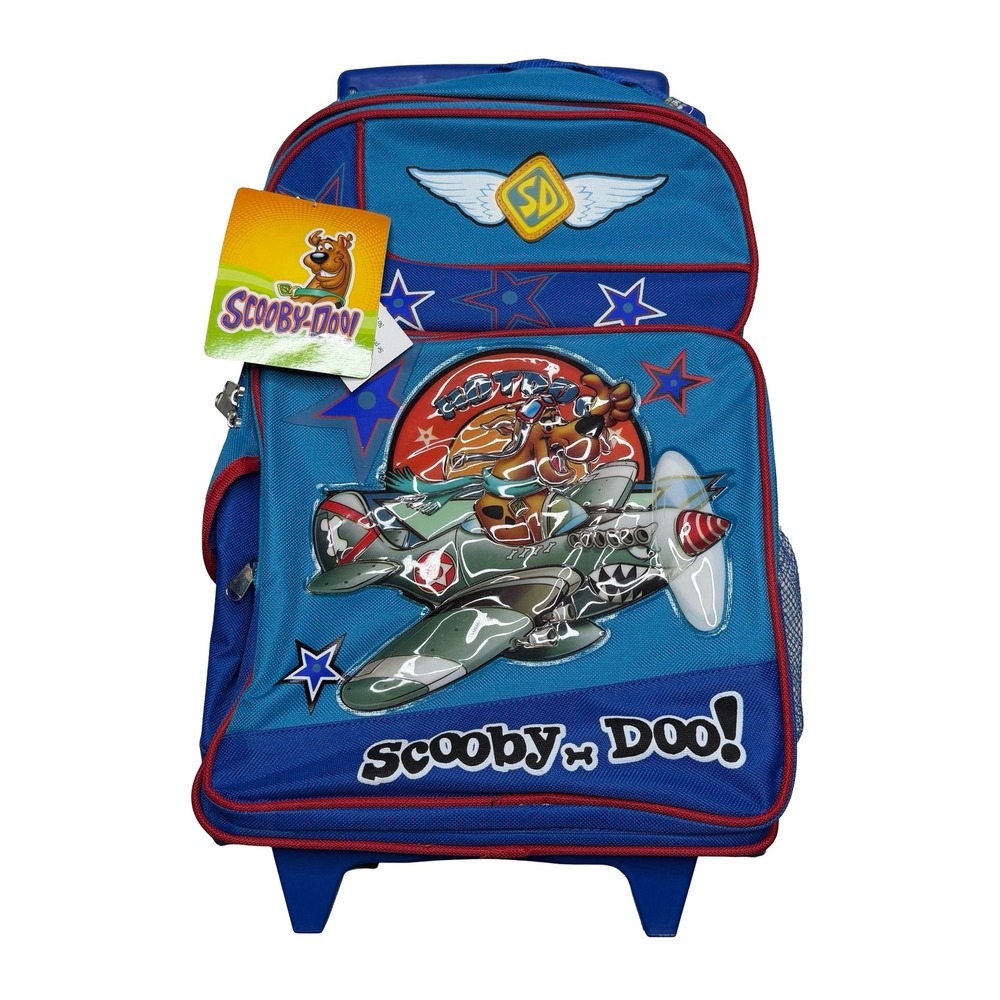 Scooby Doo kids boys girls kindergarten school rolling wheels backpack 16"